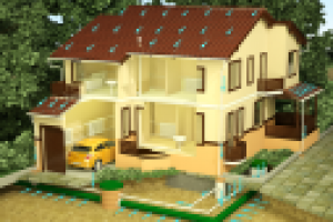 Разрез дома