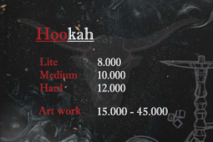 Hookah Menu