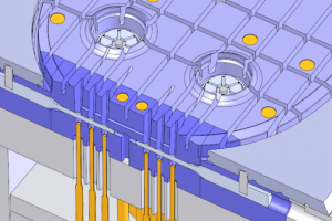Пресс-форма для литья Корпуса лодочного насоса (фрагмент)