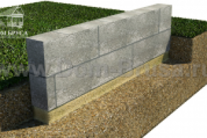 Сборный ленточный фундамент