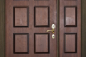 Двухстворчатые металлические двери