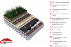Устройство зеленой кровли