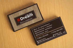 Визитки студия мебели Dream