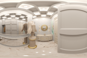 3d-визуализация входной зоны. Панорама 360.