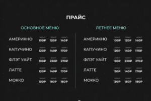 Дизайн лендинга для кофейни