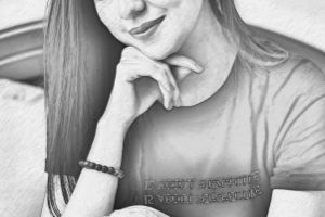 Имитация рисунка карандашем 09