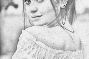 Имитация рисунка карандашем 08