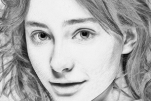 Имитация рисунка карандашем 07