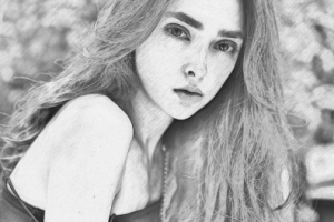 Имитация рисунка карандашем 06