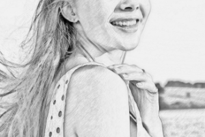 Имитация рисунка карандашем 03