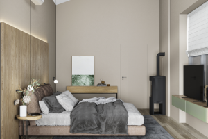 Спальня, частный дом