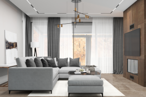 Гостиная, частный дом