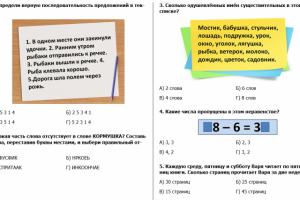 Олимпиада для учеников 3 класса