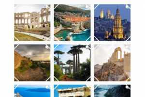 Оформление сетки для туристического блога