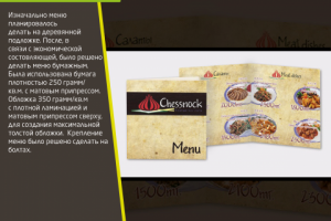 Меню для ресторана Chessnock