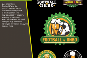 Логотип для спортбара Football&Пиво