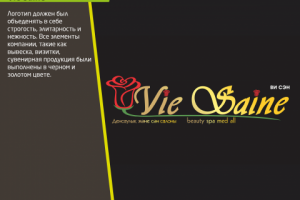 Логотип для салона красоты Vie Saine