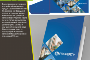 Папка-биговка для компании Bi-Property