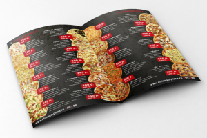 Дизайн меню для пиццерии