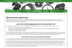Диагностика вариатора (сео-копирайтинг)