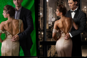 Коллаж, замена фона.