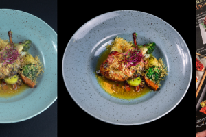 Ретушь фотографии блюд.Замена фона