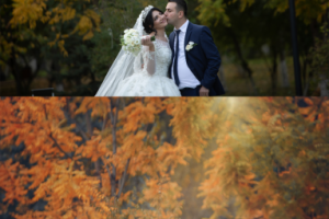 художественная обработка свадебной фотографий