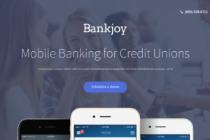 Верстка landing page для BankJoy