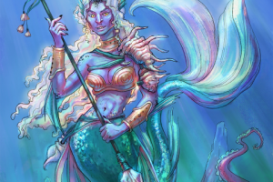 Персонаж русалочка-воин