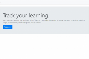Веб-приложение Learning Log