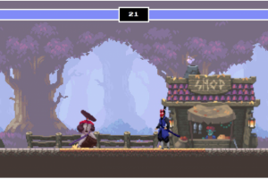 Samurai Fighting Canvas