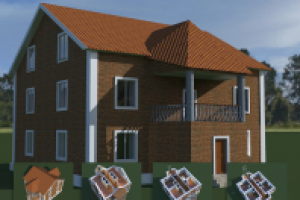 Эскиз коттеджа