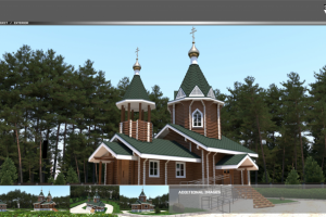 Церковь из сруба #10