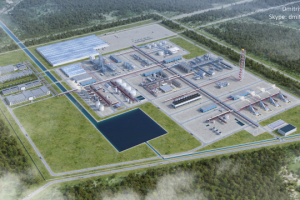 3D визуализация завода по переработке нефтепродуктов