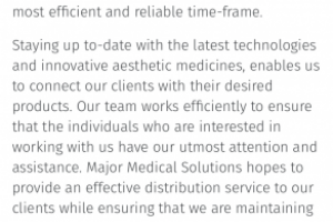 Текст для сайта компании