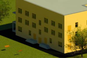 визуализация здания 2 revit 2013