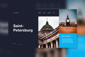 Баннер тревел-сайта EuroGids