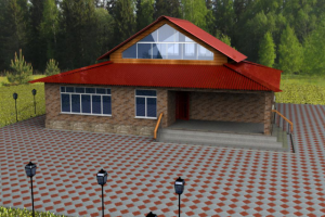 Дом с мансардой и планировкой