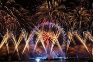 Новогодний фейерверк в Лондоне