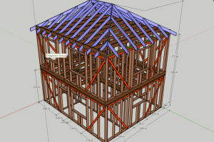Каркасный дом. Второй свет. 120м2
