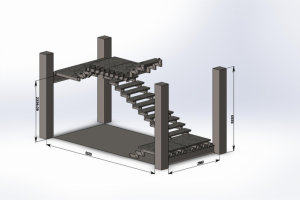 Конструирование и расчет лестничной клетки