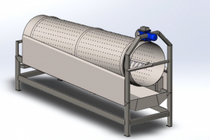 Барабанная мойка для овощей