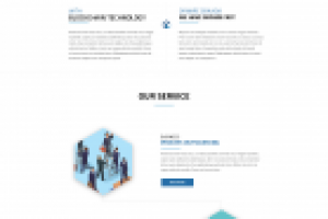 Вёрстка из PSD - тематика Blockchain