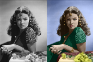 Раскрашивание ч/б фото