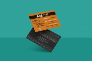 Визитная карточка для двух фирм