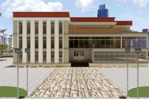 Визуализация общественного здания