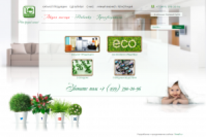 Вёрстка дизайна интернет-магазина LiveEco