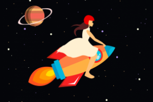 Иллюстрация в стиле Флэт в векторе