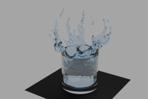 симуляция воды в blender