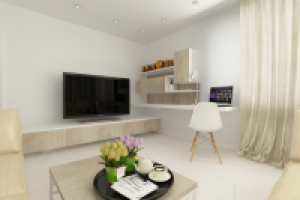 Гостиная в светлых тонах